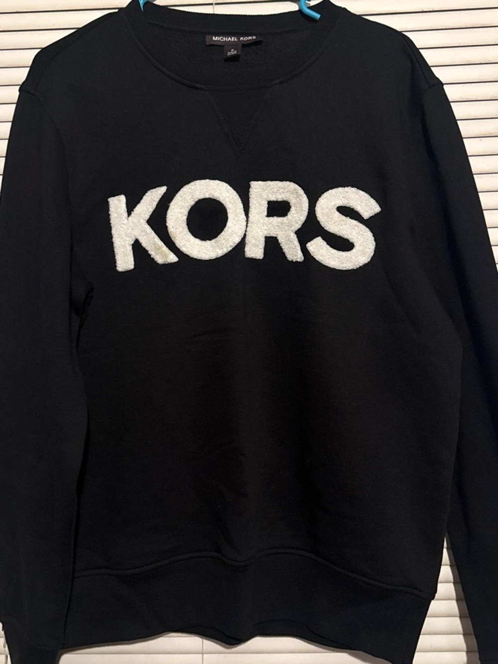 Michael Kors Black Sweatshirt with White KORS Logo